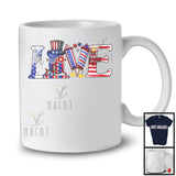 Love, Amazing 4th Of July USA Flag Welder, Independence Day Firecrackers Proud Patriotic T-Shirt