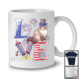 Love, Proud 4th Of July Ragdoll American Flag Fireworks Firecrackers, Patriotic Group T-Shirt