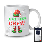 Lunch Lady Crew; Awesome Christmas Snowing ELF Lover; Matching Career Jobs Group T-Shirt