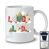 Lunch Lady; Proud Christmas Tree Snowing; Matching X-mas Lunch Lady Pajama Group T-Shirt