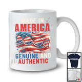 Made In America, Humorous 4th Of July DNA Born In USA Flag, Patriotic Lover Family Group T-Shirt