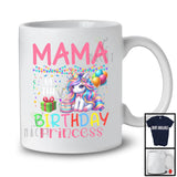 Mama Of The Birthday Princess, Joyful Birthday Party Celebration Unicorn Lover, Family Group T-Shirt