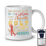 Meet Their Favorite Golf Player Calls Me Grandpa, Happy Father's Day Vintage, Sport Family T-Shirt