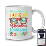 Memories Family Vacation Mexican 2024, Joyful Summer Vacation Sunglasses Beach, Family T-Shirt