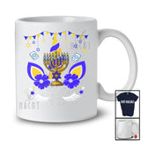 Menorah With Unicorn Face; Wonderful Hanukkah Family Menorah Unicorn Flowers; Family Group T-Shirt