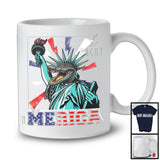 Merica, Amazing 4th Of July Liberty Alligator, American Flag Alligator Patriotic Animal Lover T-Shirt