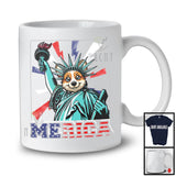 Merica, Amazing 4th Of July Liberty Corgi, American Flag CorgiPatriotic Animal Lover T-Shirt