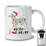 Merry Christmas ASL; Adorable X-mas Dachshund Shape Plaid Paws; Sign Language Family T-Shirt
