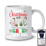 Merry Christmas Care Them All; Adorable Christmas Three Nurse Tools; Snowing Family Group T-Shirt
