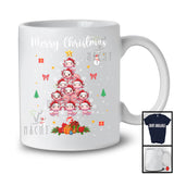 Merry Christmas; Adorable Santa Axolotl Christmas Tree Lights; Animal Lover X-mas Group T-Shirt