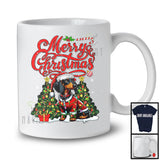 Merry Christmas; Adorable Santa Dachshund Dog Owner Lover; X-mas Tree Family Group T-Shirt