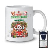 Merry Christmas; Cheerful X-mas Socks Fireplace Santa Opossum Lover; Snow Family Group T-Shirt