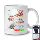 Merry Christmusk; Wonderful Christmas Santa Sleigh Muskellunge Musky Fish; Fishing Lover T-Shirt