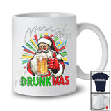 Merry Drunkmas; Amazing Christmas Santa Drinking Drunker Beer Lover; X-mas Family Group T-Shirt