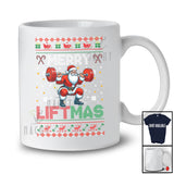 Merry Liftmas; Fantastic Christmas Sweater Santa Weightlifting; Gym Workout Family Group T-Shirt