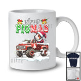Merry Pigmas; Merry Christmas Snow Santa Guinea Pig Driving Monster Truck; X-mas Group T-Shirt