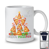 Merry Pizzamas; Humorous Christmas Tree Santa Pizza Food Lover; Baking Baker Family Group T-Shirt