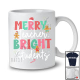 Merry Teacher Bright Students; Amazing Christmas Gingerbread Lover; Students Teacher Group T-Shirt