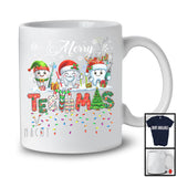 Merry Teethmas; Lovely Christmas Reindeer ELF Santa Teeth; Dental Dentist X-mas Group T-Shirt