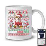 Merry Woofmas, Lovely Christmas Sweater Santa Corgi Owner Lover, Snowman Family T-Shirt