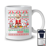 Merry Woofmas, Lovely Christmas Sweater Santa Labrador Retriever Owner Lover, Snowman T-Shirt