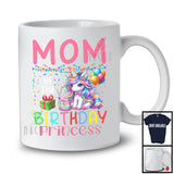 Mom Of The Birthday Princess, Joyful Birthday Party Celebration Unicorn Lover, Family Group T-Shirt