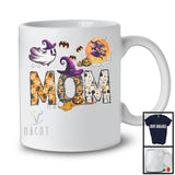 Mom, Creepy Halloween Costume Witch Boo Ghost Lover, Pumpkin Matching Family Group T-Shirt