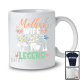 Mother Wife Dentist Legend, Floral Mother's Day Dentist Group, Matching Mom Family T-Shirt