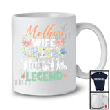 Mother Wife Social Worker Legend, Floral Mother's Day Social Worker Group, Mom Family T-Shirt