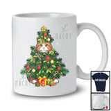 Munchkin Cat Christmas Tree Cosplay; Merry X-mas Munchkin Cat Owner; Snowing Family Group T-Shirt