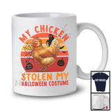 My Chicken Stolen My Halloween Costume; Creepy Animal Pumpkin Retro; Family Group T-Shirt