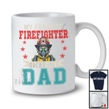 My Favorite Firefighter Calls Me Dad, Amazing Father's Day Vintage, Daddy Family Group T-Shirt