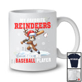 My Favorite Reindeers Call Me Baseball Player; Humorous Christmas Sport Playing; X-mas Team T-Shirt