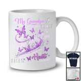My Grandpa Feel You In My Heart; Lovely Butterfly Memory; Matching Memorial Family Group T-Shirt