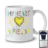 My Heart Is On That Field, Awesome Mother's Day Softball Player Heart, Leopard Family T-Shirt