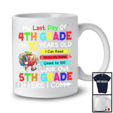 My Last Day 4th Grade 7 Years Old, Colorful Last Day School Summer Vacation, Student Group T-Shirt