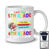 My Last Day 5th Grade 7 Years Old, Colorful Last Day School Summer Vacation, Student Group T-Shirt