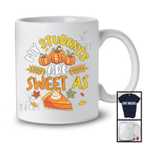 My Students Are Sweet As Pie; Wonderful Thanksgiving Plaid Pumpkin Pie; Teacher Group T-Shirt