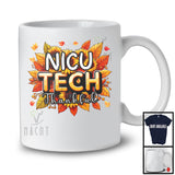 NICU Tech Thankful; Wonderful Thanksgiving Sunflowers Fall Leaves; Family Nurse Group T-Shirt