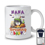 Nana Of The Brewing Baby; Creepy Halloween Costume Witch Pot; Pregnancy Family Group T-Shirt