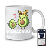 Nanacado, Adorable Mother's Day Avocado Lover Leopard, Vegan Nana Family Group T-Shirt