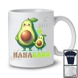 Nanacado, Adorable Mother's Day Nana Baby Avocado Leopard, Vegan Family Group T-Shirt