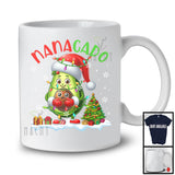 Nanacado; Lovely Christmas Lights Santa Nana Avocado; Pregnancy X-mas Family T-Shirt
