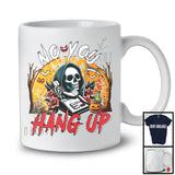 No You Hang Up; Creepy Halloween Moon Costume Death Skeleton Flowers Lover; Family Group T-Shirt