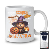 Nothing Scares Me I'm A Beaver, Lovely Halloween Beaver Witch, Matching Wild Animal Lover T-Shirt