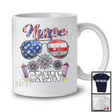 Nurse Crew, Wonderful 4th Of July American Flag Sunglasses, Patriotic Careers Proud T-Shirt