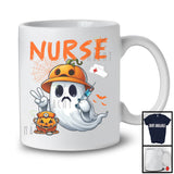 Nurse; Humorous Halloween Costume Ghost Boo Lover; Matching Careers Jobs Group T-Shirt