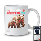 Our First Father's Day 2024, Adorable Father's Day Daddy Baby Bear Lover, Dad Family T-Shirt