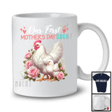 Our First Mother's Day 2024, Adorable Mother's Day Mommy Baby Chicken Lover, Flowers Family T-Shirt