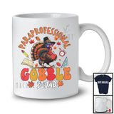 Paraprofessional Gobble Squad; Humorous Thanksgiving Turkey Fall Leaves; Jobs Careers Group T-Shirt